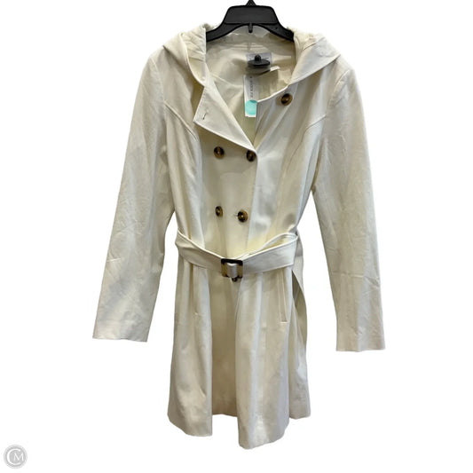 Coat Trench Coat By 41 Hawthorn In White, Size: L