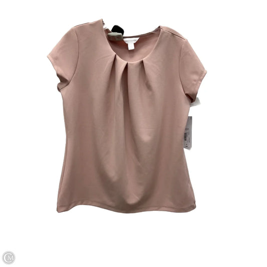 Top Short Sleeve By Liz Claiborne In Pink, Size: M