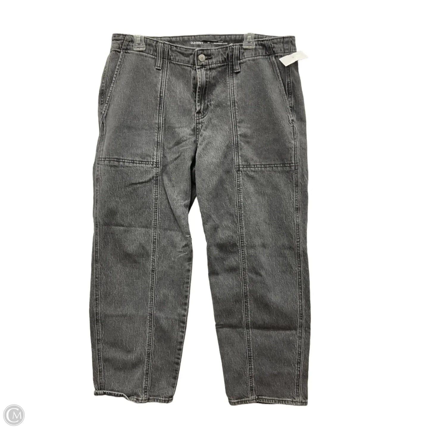 Jeans Straight By Old Navy In Black, Size: 14