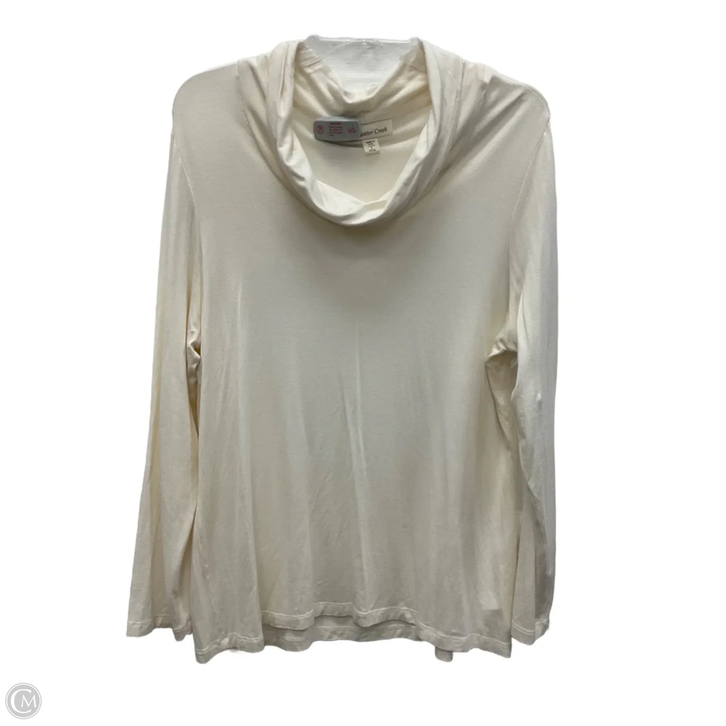 Top Long Sleeve By Coldwater Creek In White, Size: L