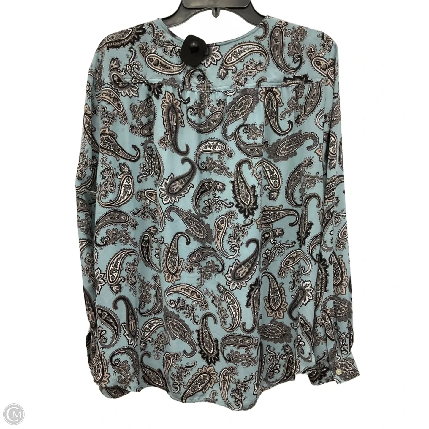 Top Long Sleeve By Loft In Paisley Print, Size: Xl