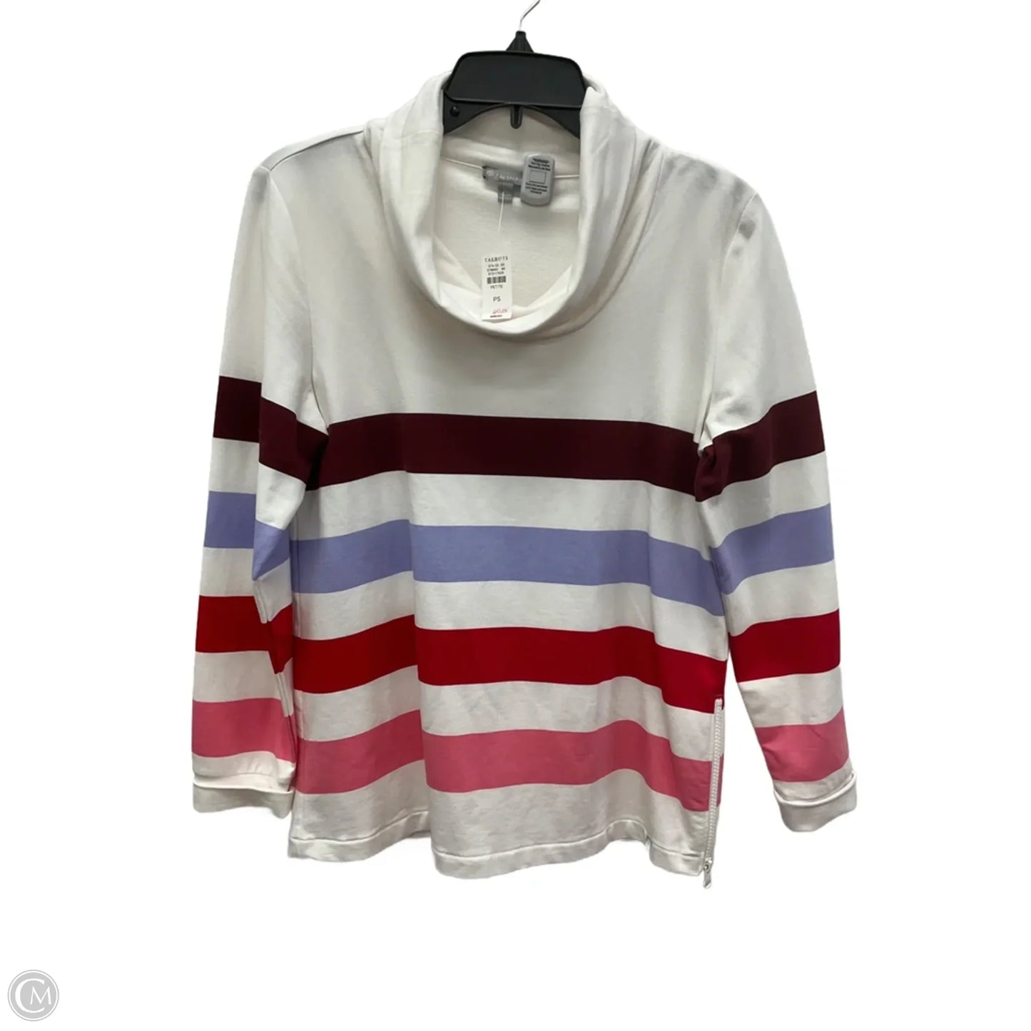 Top Long Sleeve By Talbots In Striped Pattern, Size: Sp