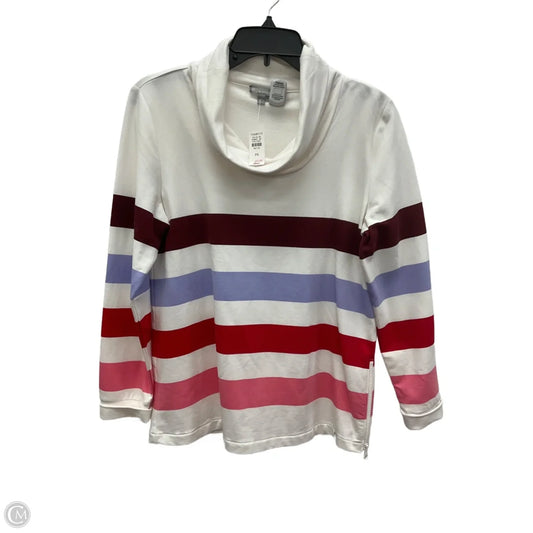 Top Long Sleeve By Talbots In Striped Pattern, Size: Sp