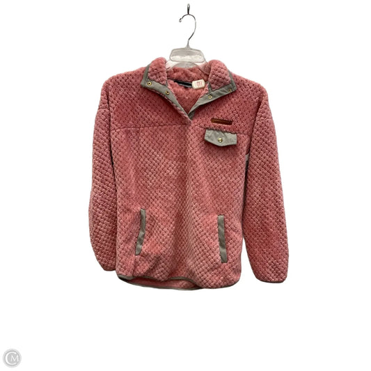 Jacket Fleece By Simply Southern In Pink, Size: S