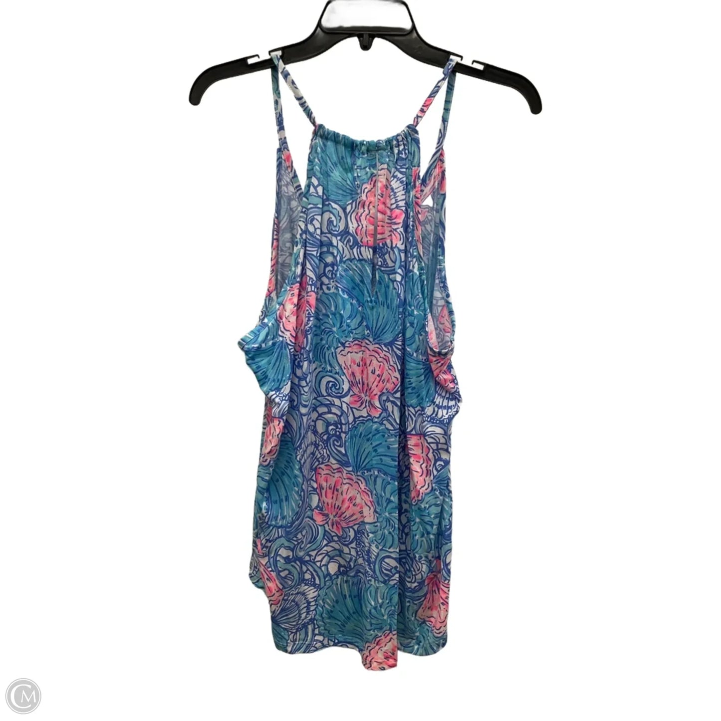 Top Sleeveless Designer By Lilly Pulitzer In Blue & Pink, Size: Xl