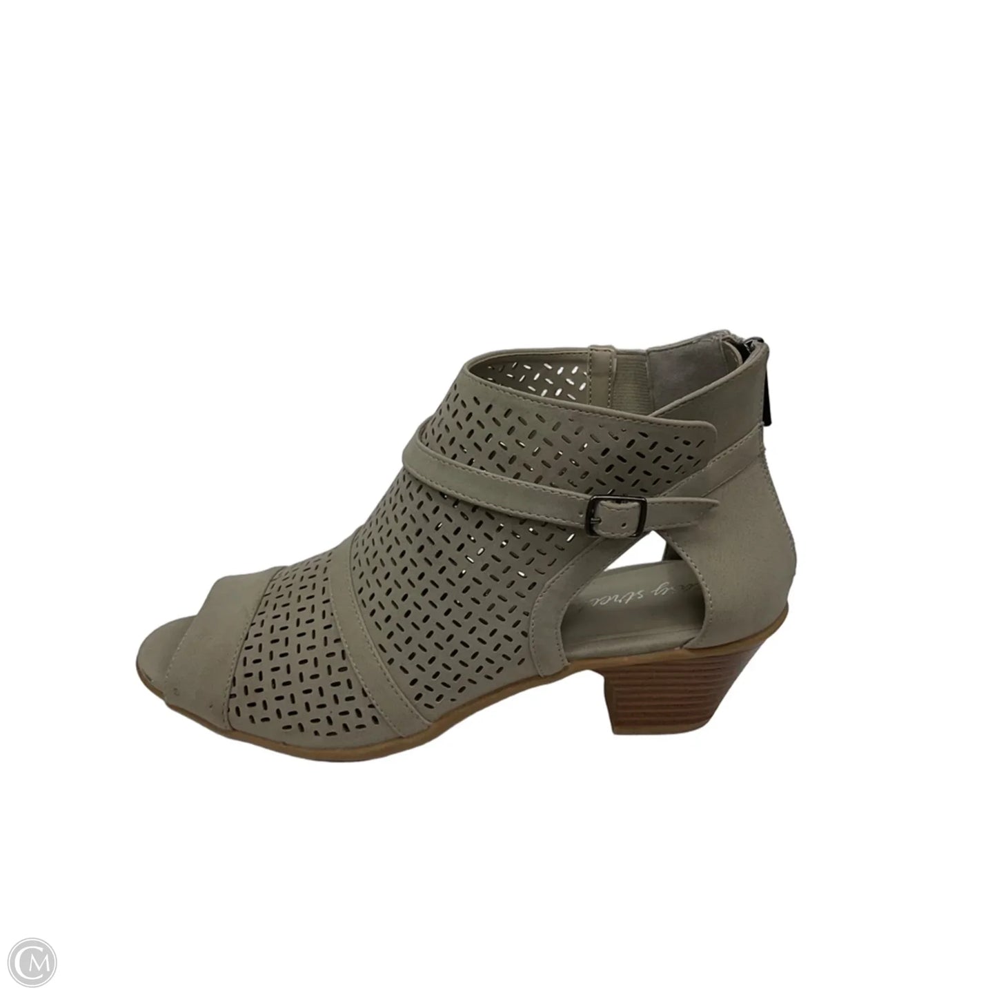 Shoes Heels Block By Easy Street In Beige, Size: 10