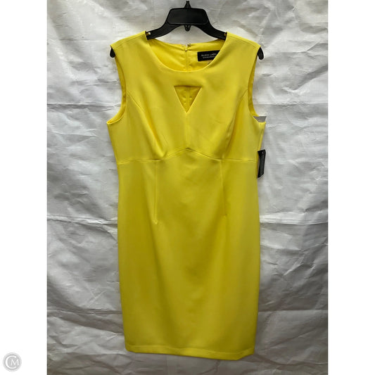 Dress Work By Black Label In Yellow, Size: L