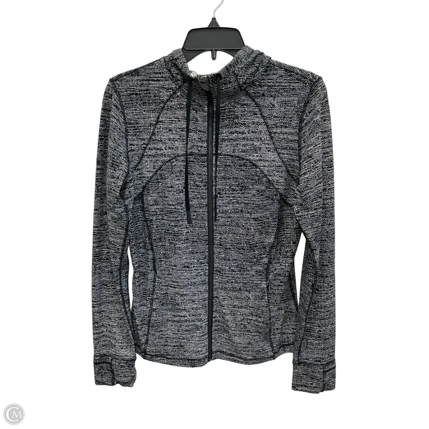 Athletic Jacket By Lululemon In Grey, Size: L
