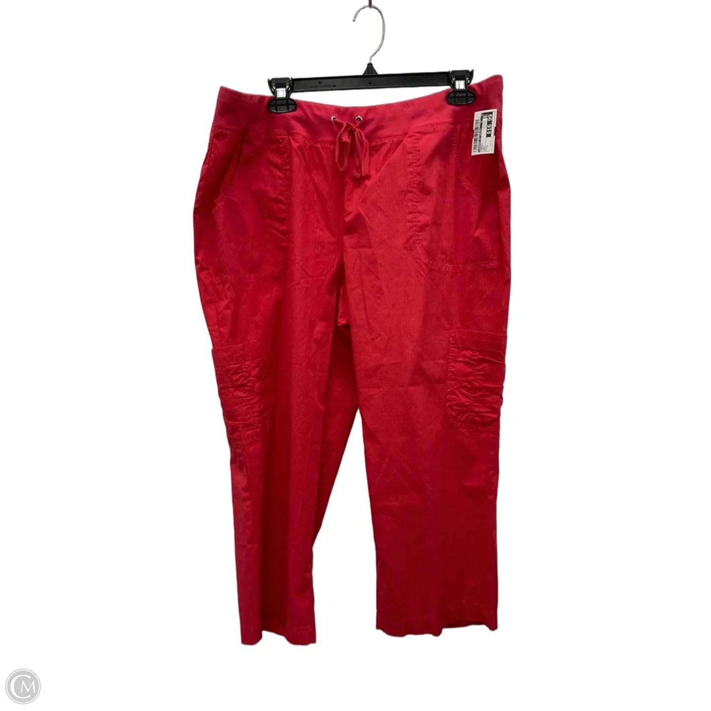 Capris By Zenergy By Chicos In Coral, Size: L