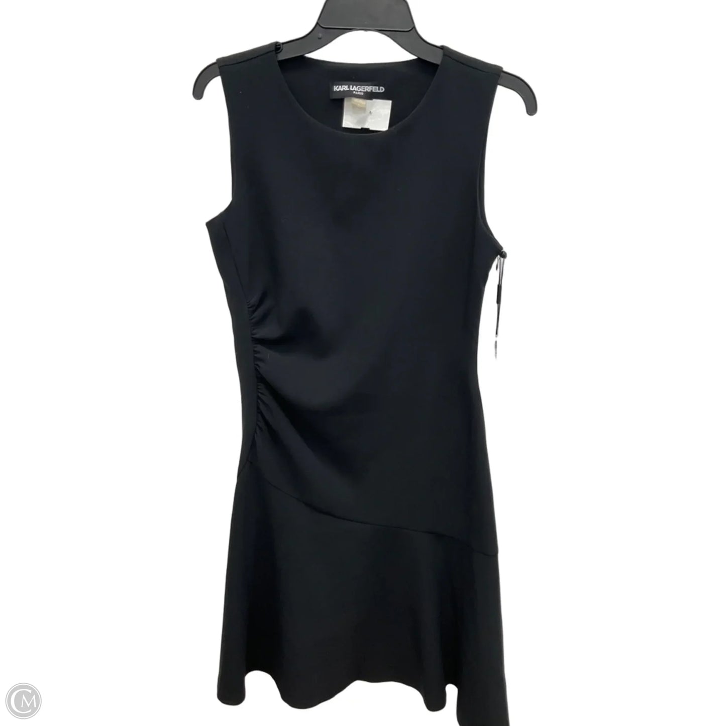 Dress Designer By Karl Lagerfeld In Black, Size: S