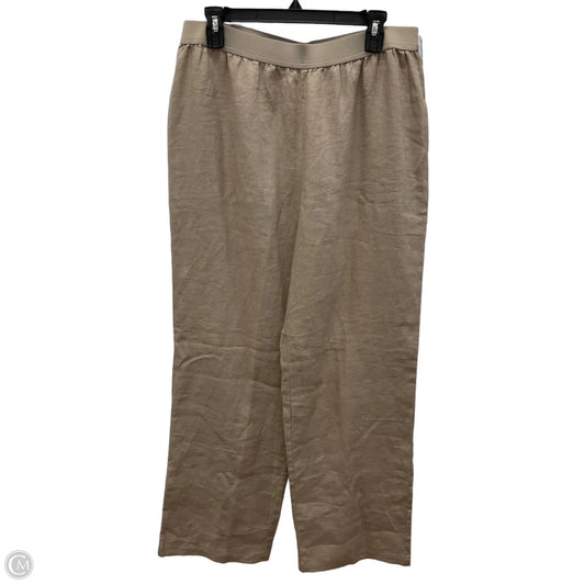 Pants Linen By Soft Surroundings In Tan, Size: L