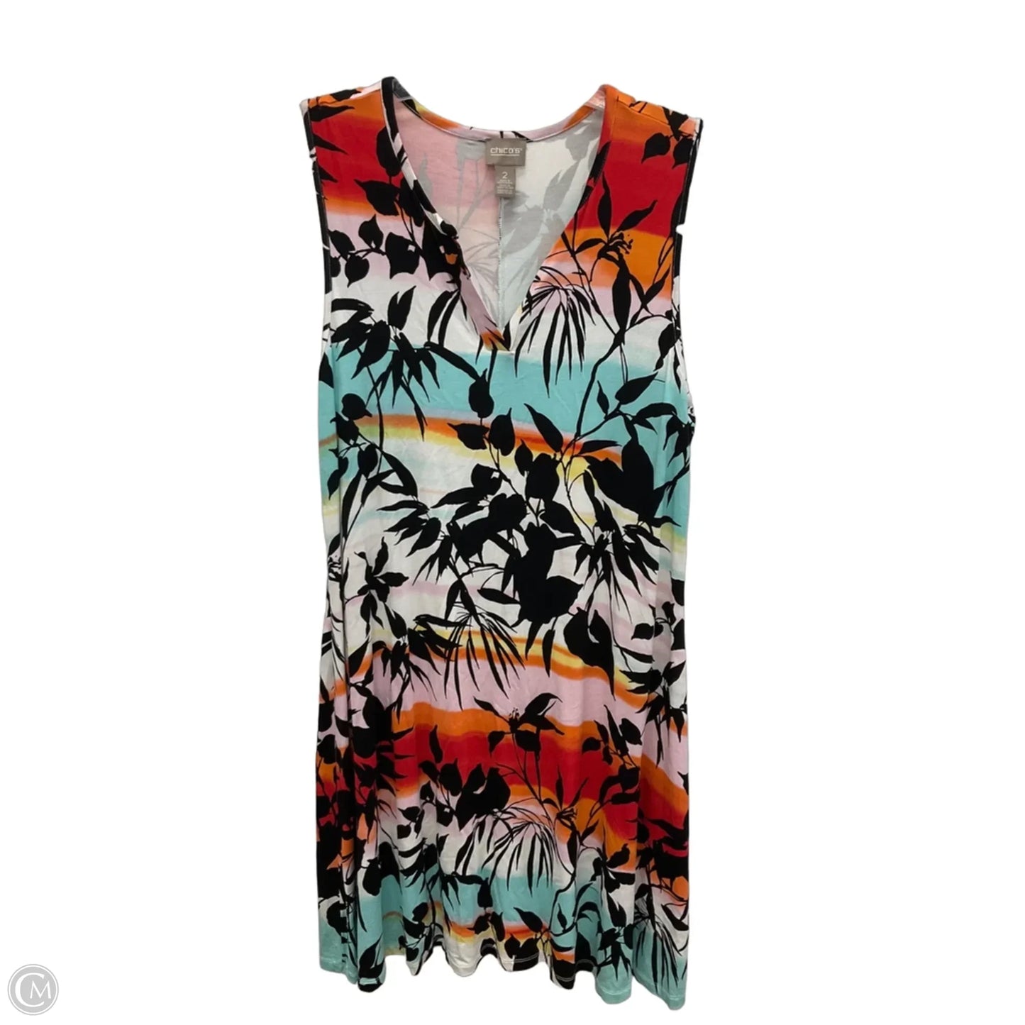 Dress Casual Short By Chicos In Floral Print, Size: L
