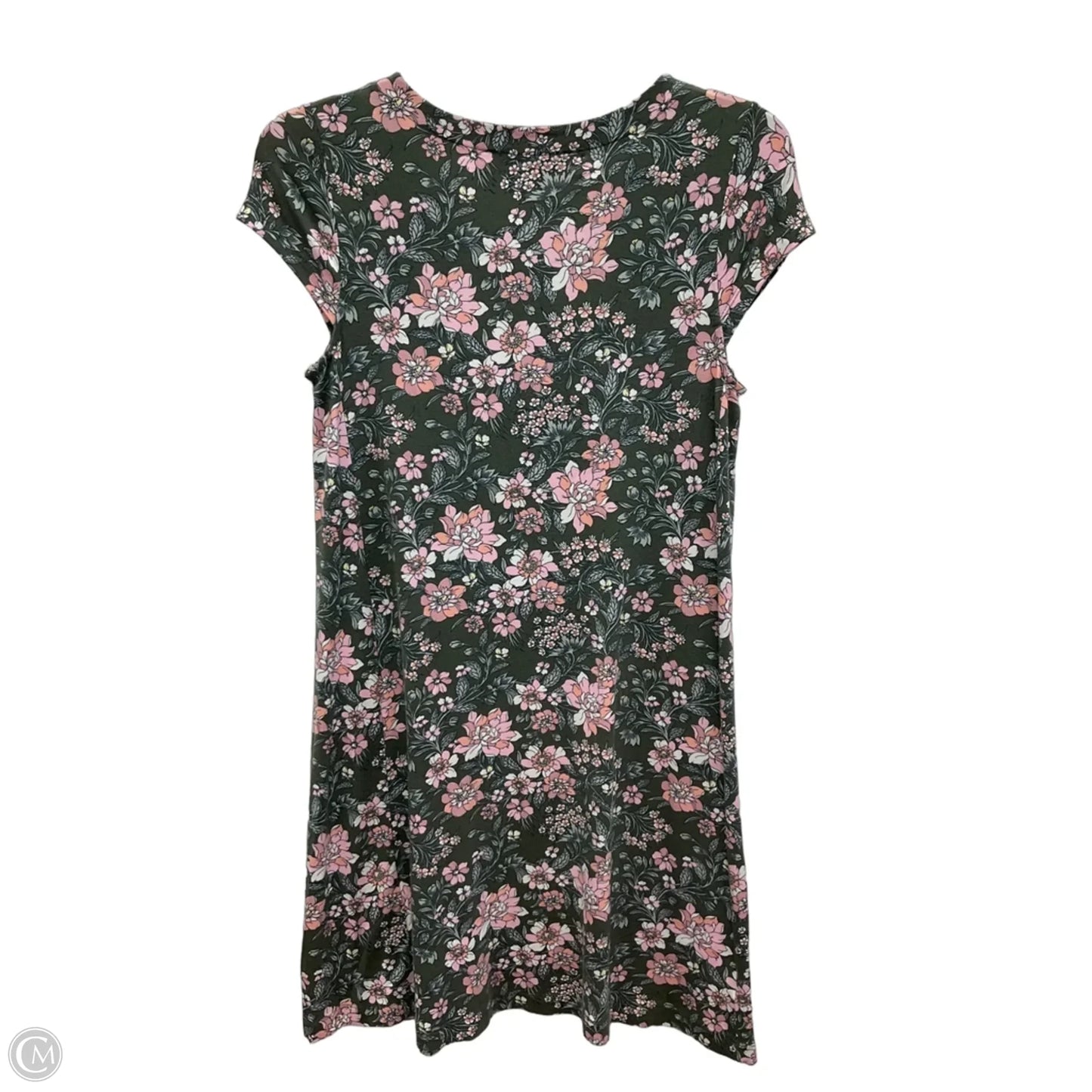 Dress Casual Short By Loft In Green & Pink, Size: Xs