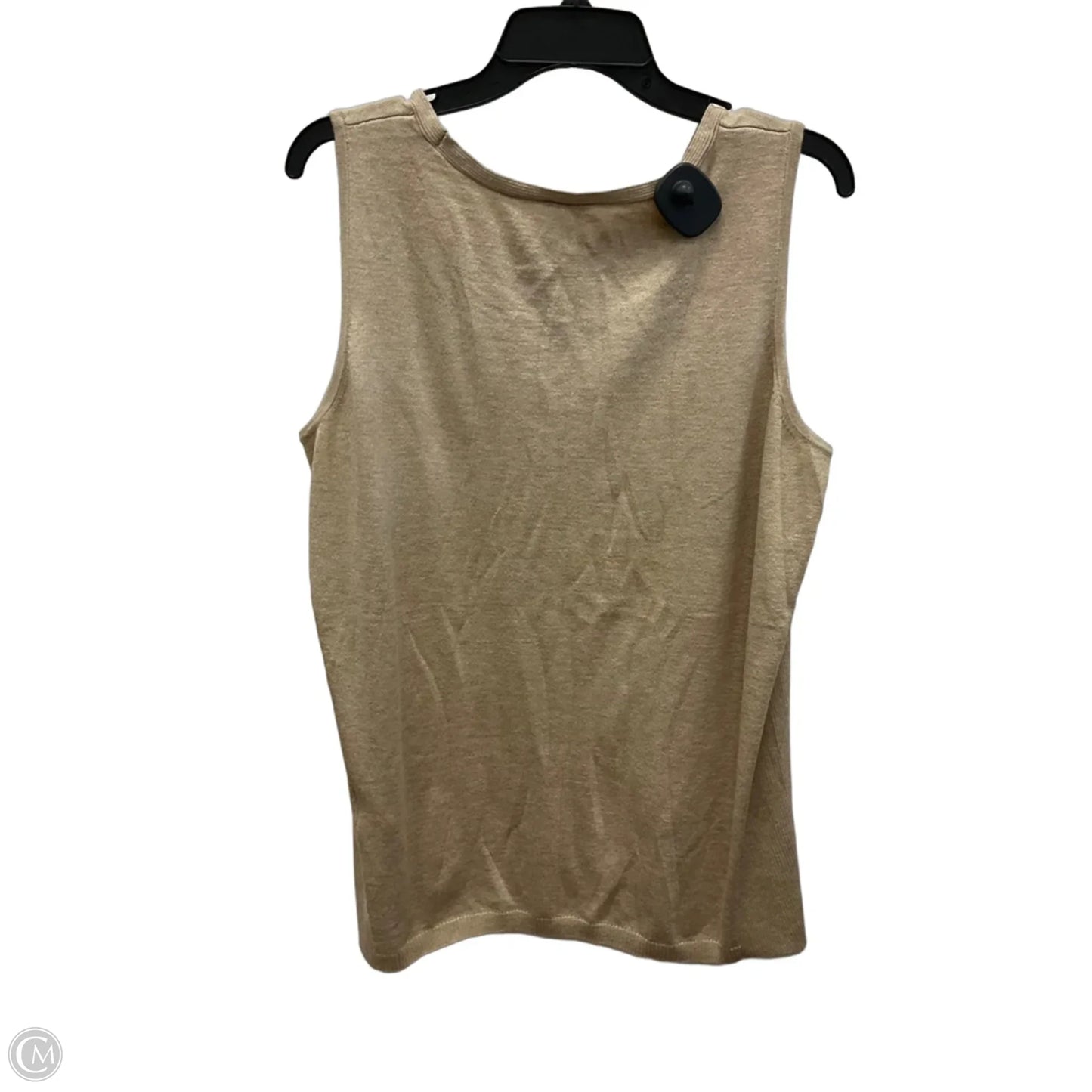Top Sleeveless By Chicos In Tan, Size: Xl