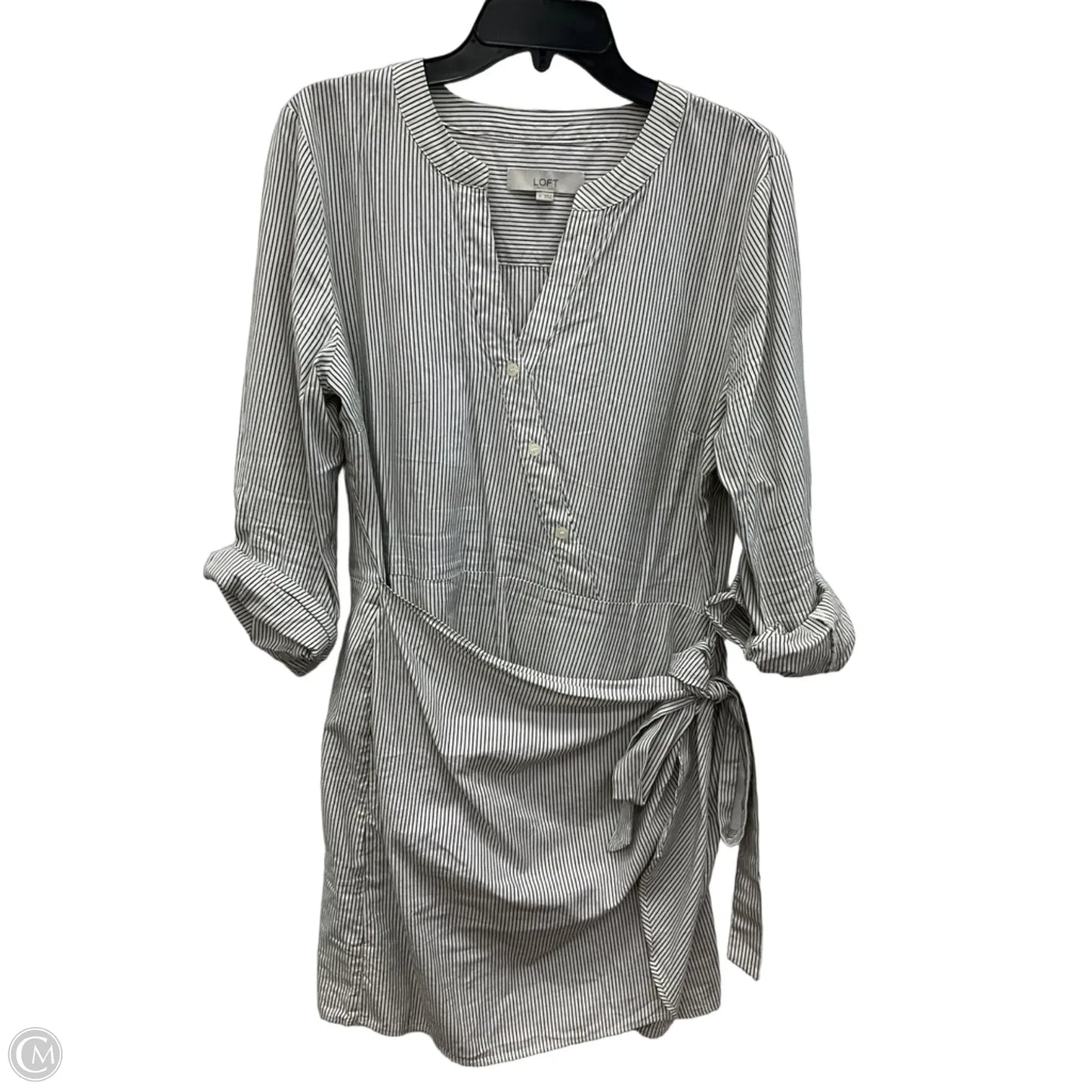 Dress Casual Short By Loft In Striped Pattern, Size: Xl