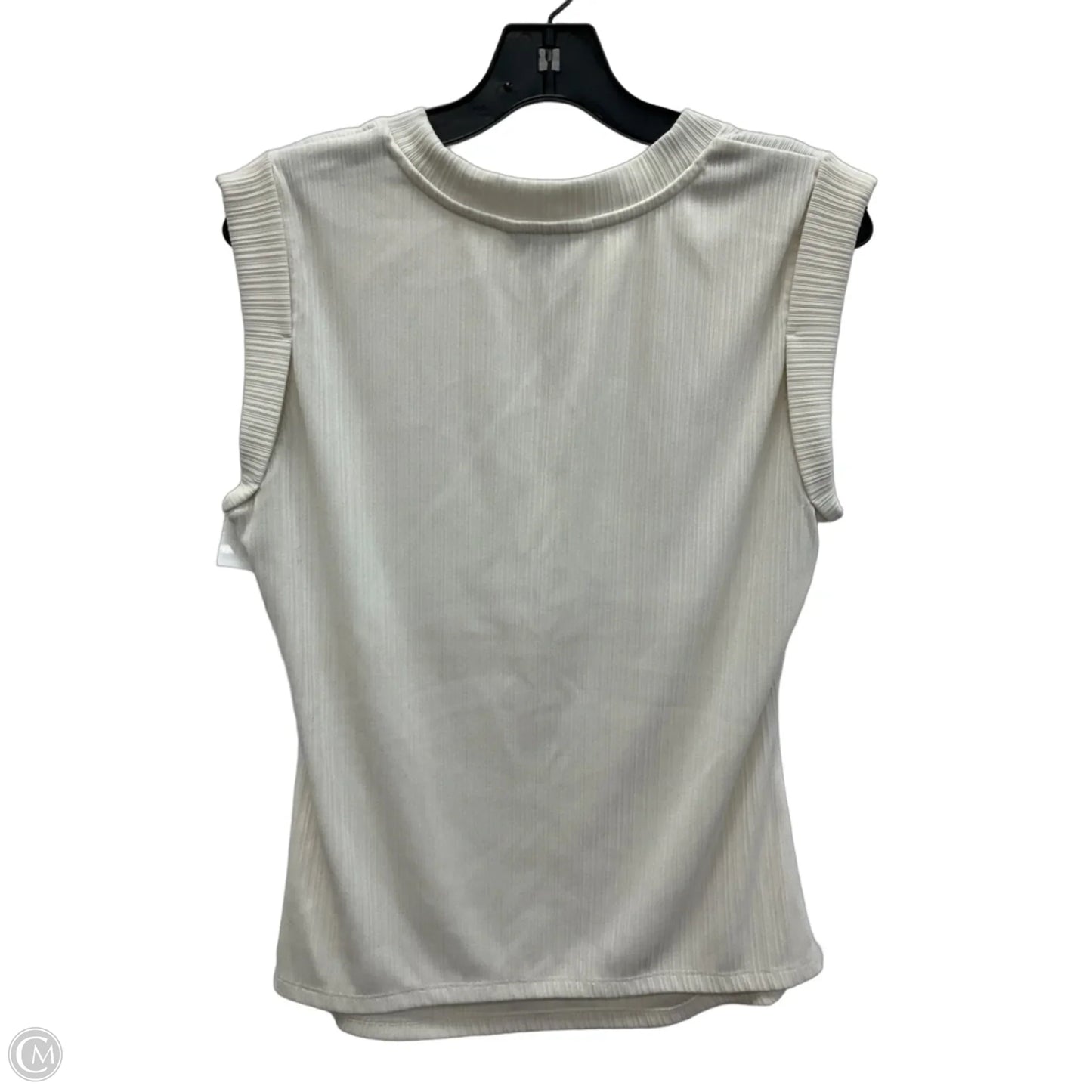 Top Sleeveless By Nine West In Beige, Size: L