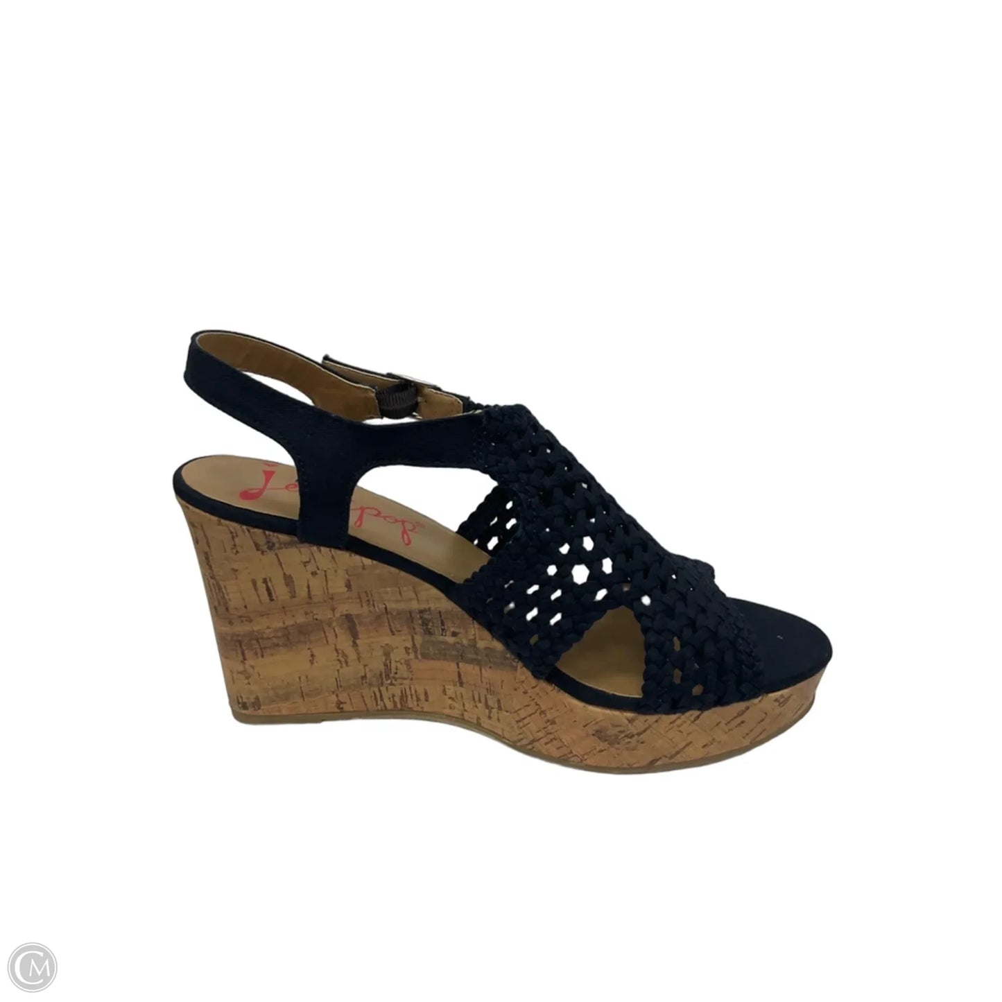 Shoes Heels Wedge By Jelly Pop In Navy, Size: 10