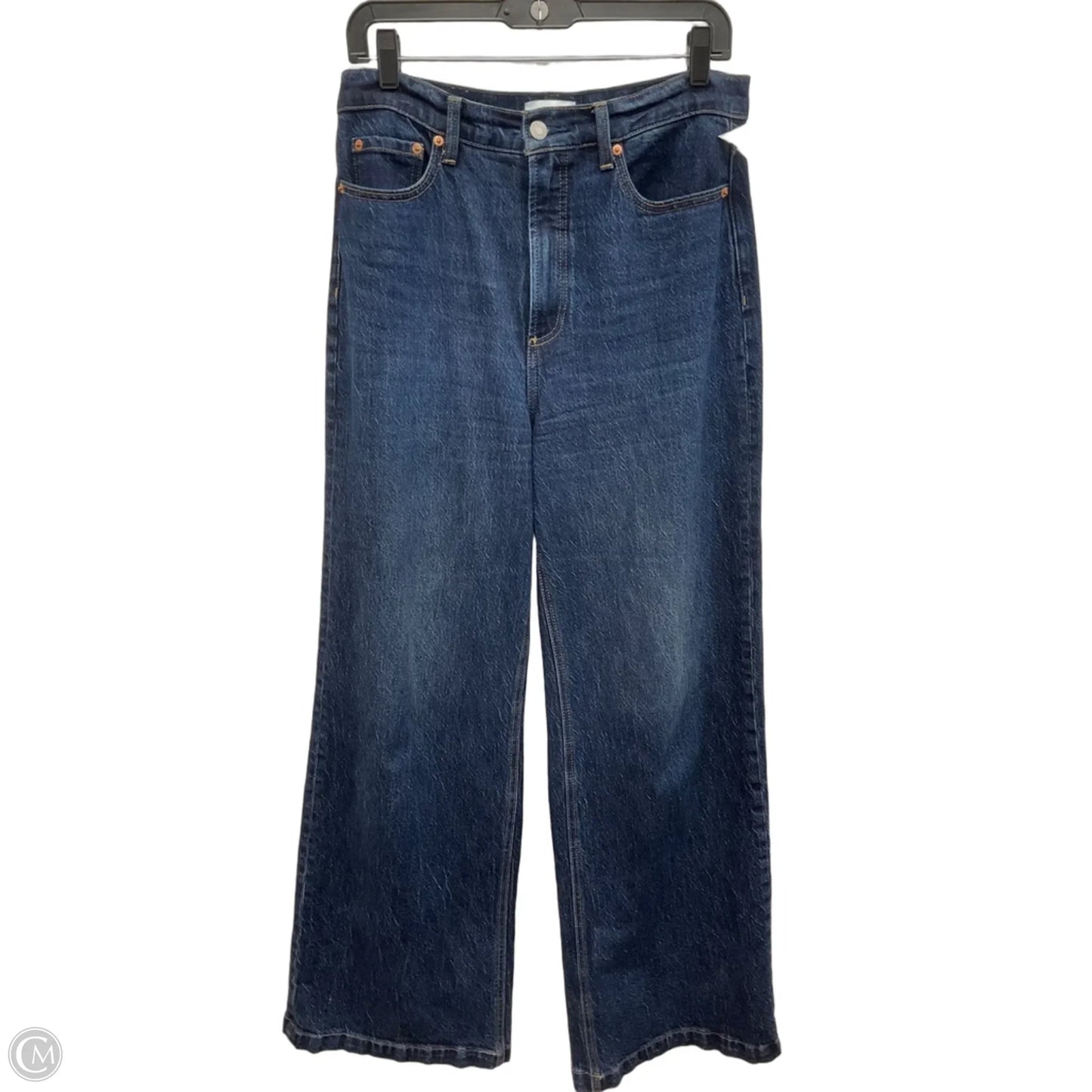 Jeans Wide Leg By Pistola In Blue Denim, Size: 8