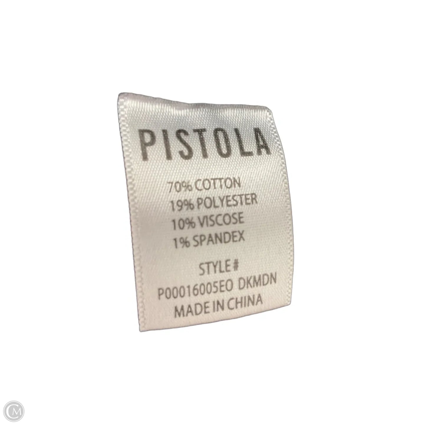 Jeans Straight By Pistola In Black Denim, Size: 8