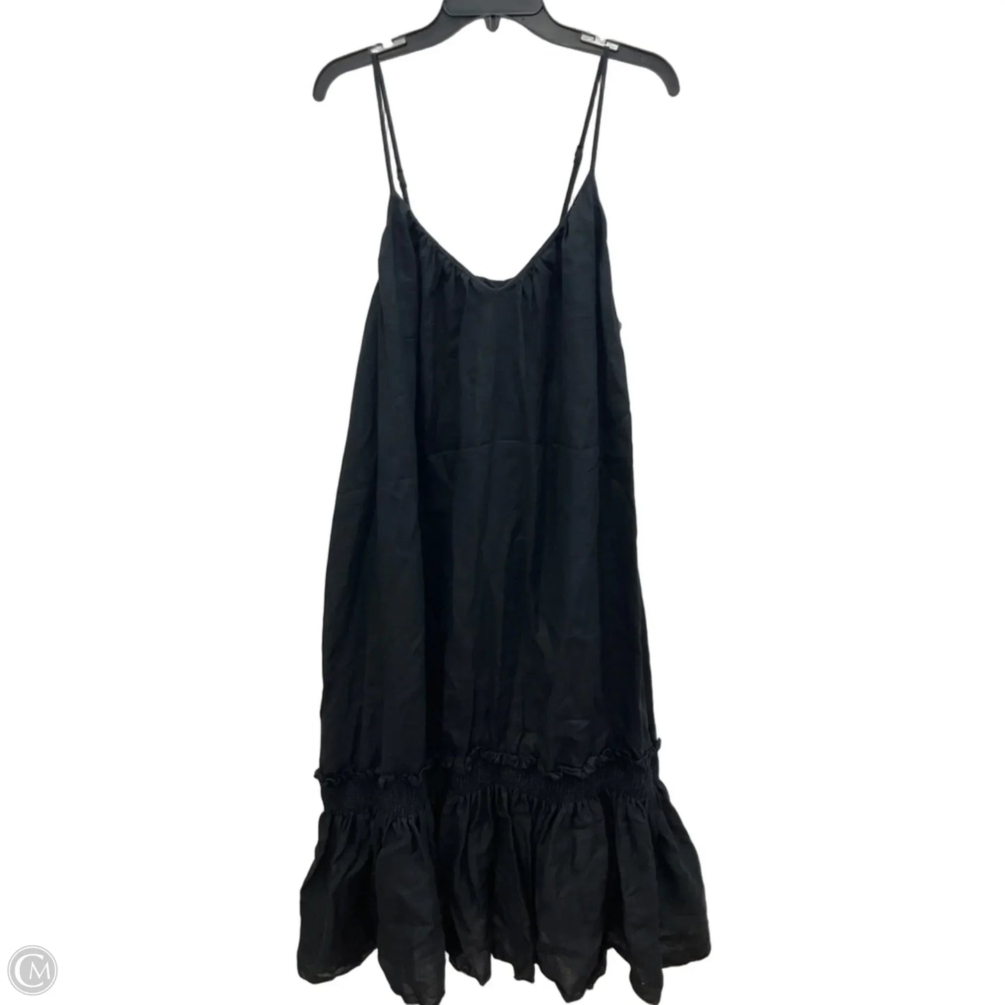 Dress Casual Midi By Banana Republic In Black, Size: M