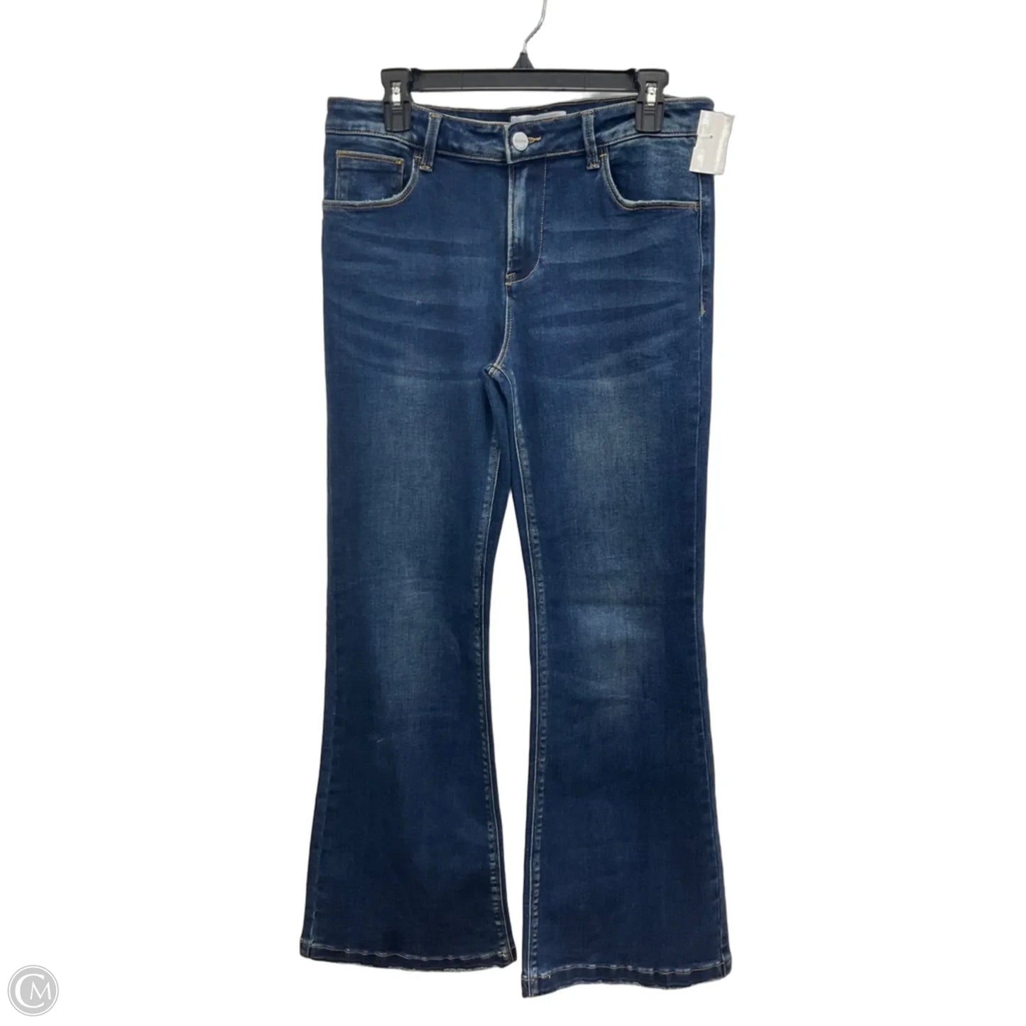 Jeans Flared By Risen In Blue Denim, Size: 12