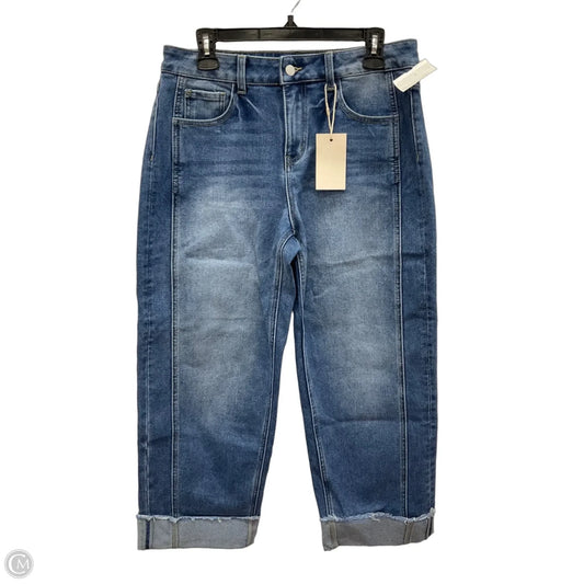 Jeans Straight By Clothes Mentor In Blue Denim, Size: L