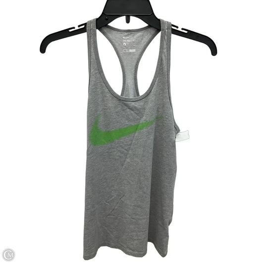 Athletic Tank Top By Nike In Grey, Size: S