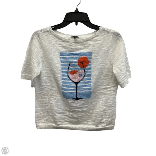 Top Short Sleeve By Talbots In White, Size: Sp
