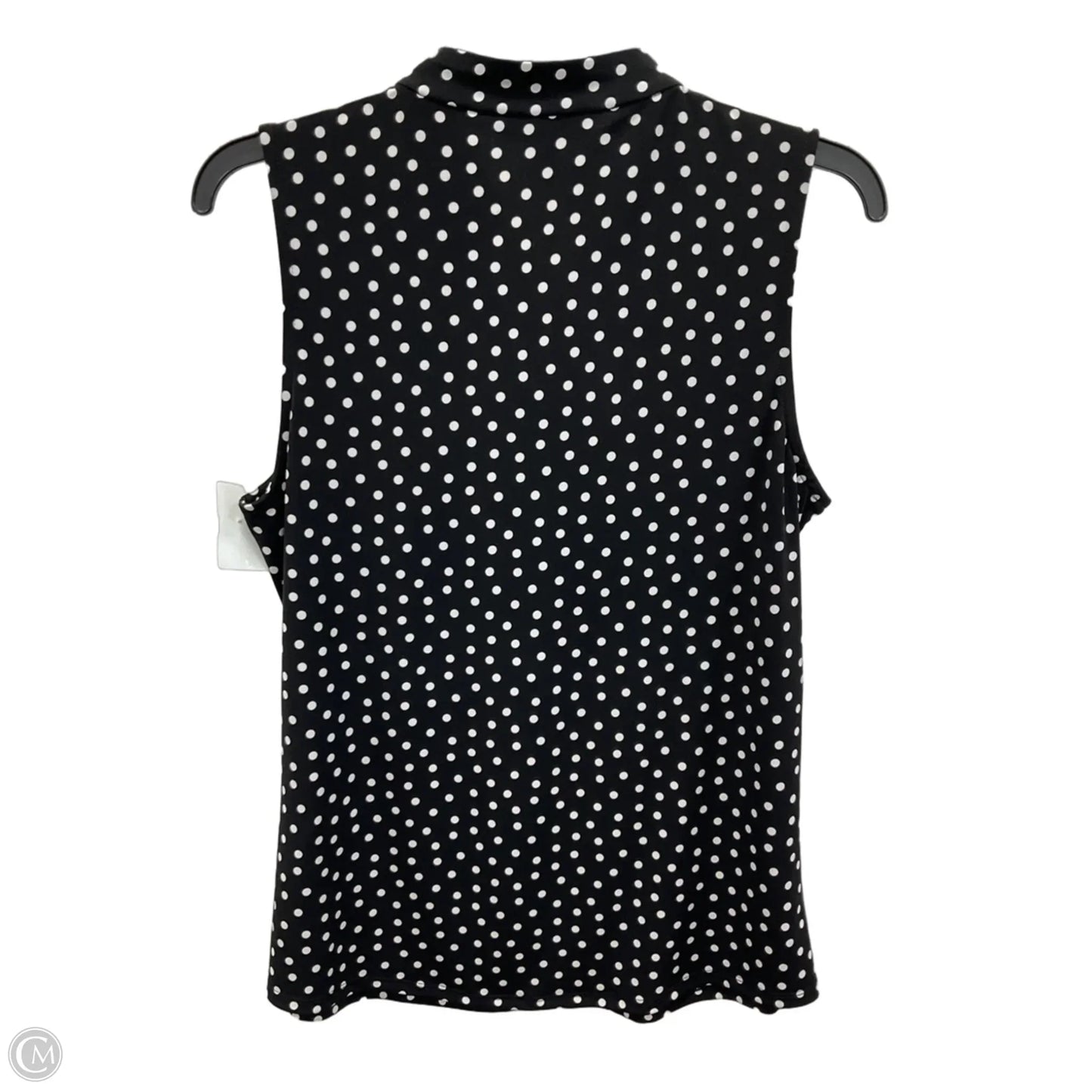Top Sleeveless By White House Black Market In Polkadot Pattern, Size: M