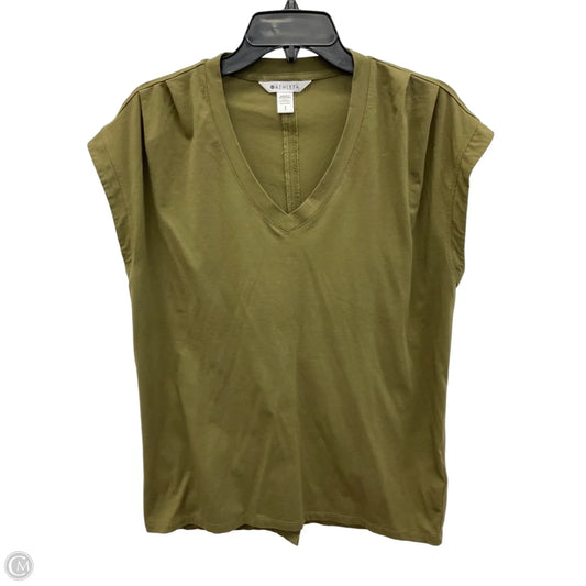 Athletic Top Short Sleeve By Athleta In Green, Size: Sp