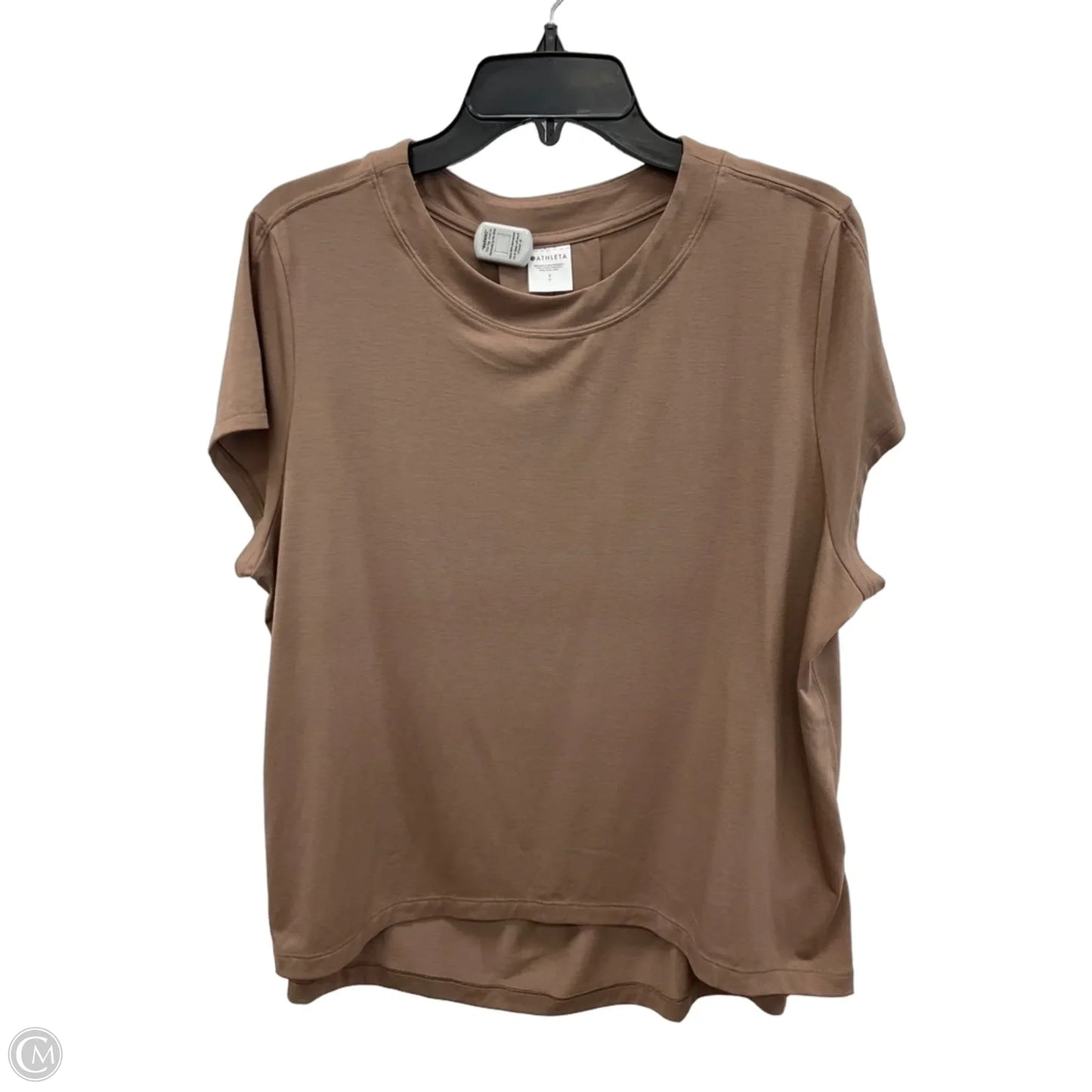 Athletic Top Short Sleeve By Athleta In Brown, Size: Sp