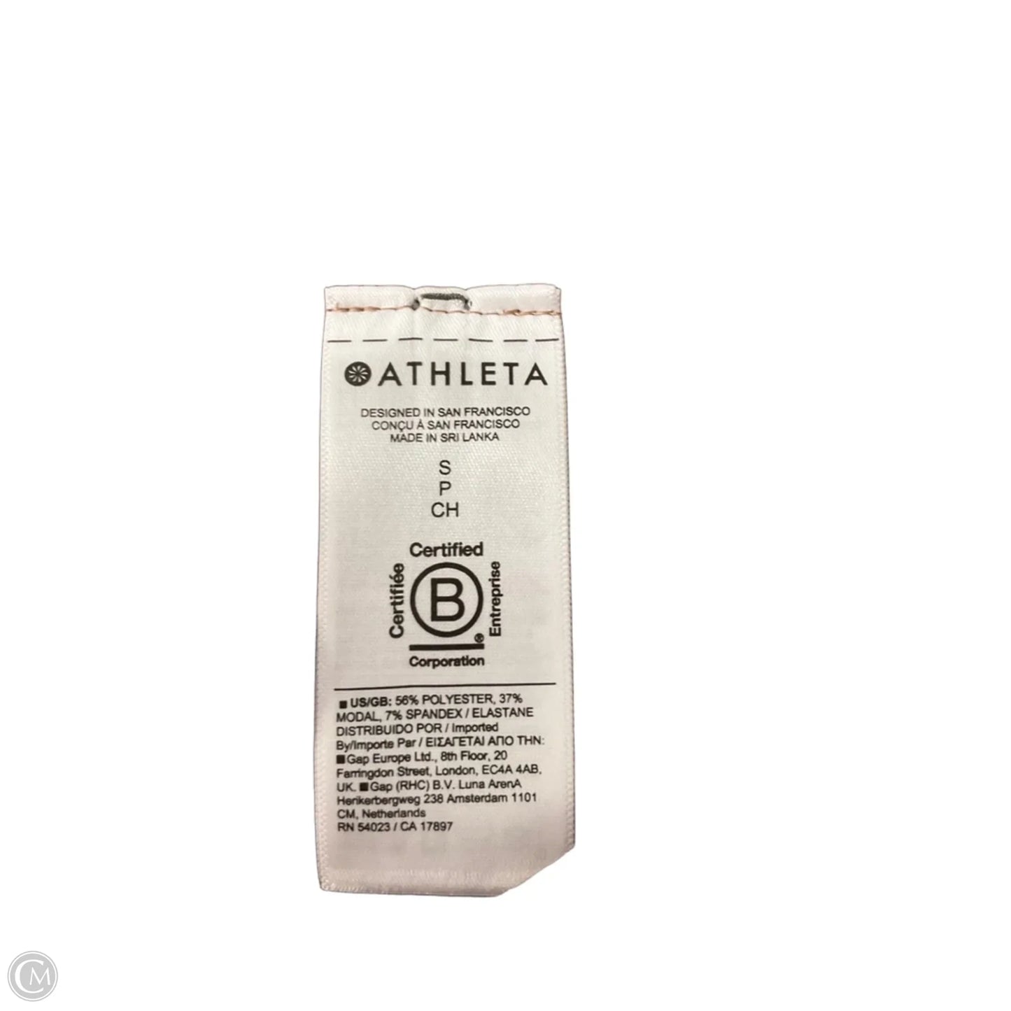 Athletic Top Short Sleeve By Athleta In Brown, Size: Sp