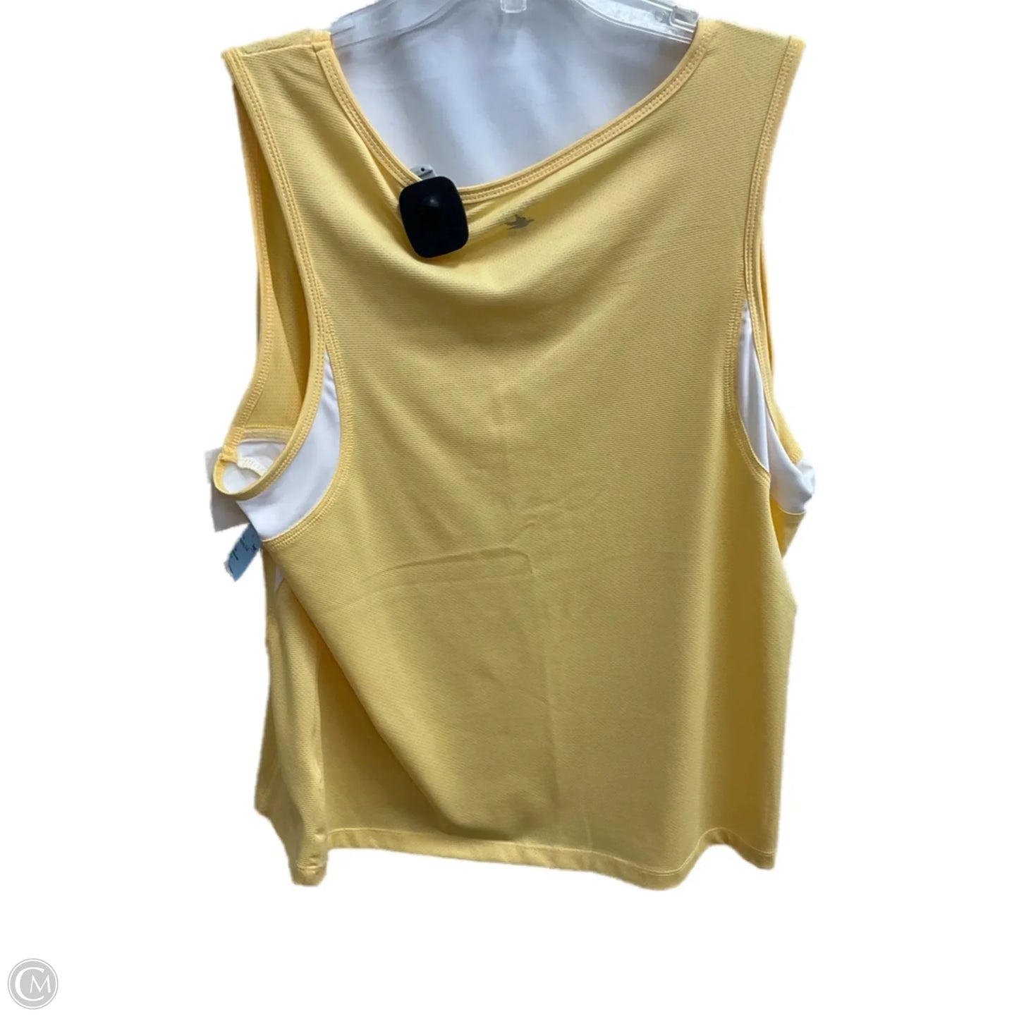 Athletic Tank Top By Clothes Mentor In Yellow, Size: Xl