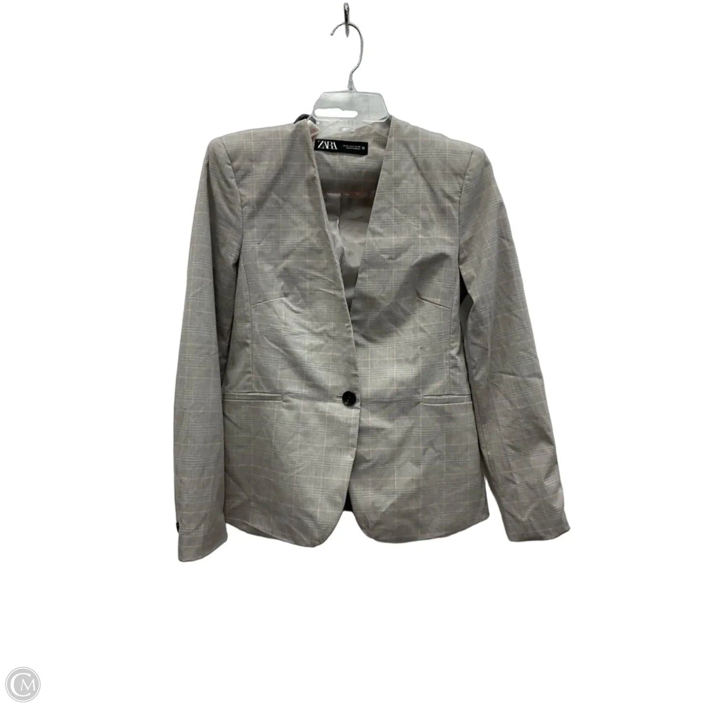 Blazer By Zara In Plaid Pattern, Size: S