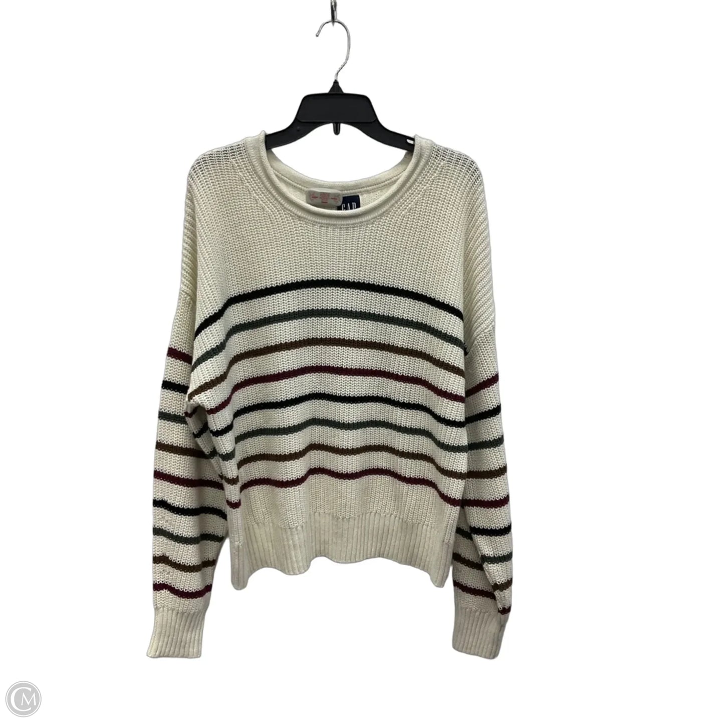 Sweater By Gap In Striped Pattern, Size: L