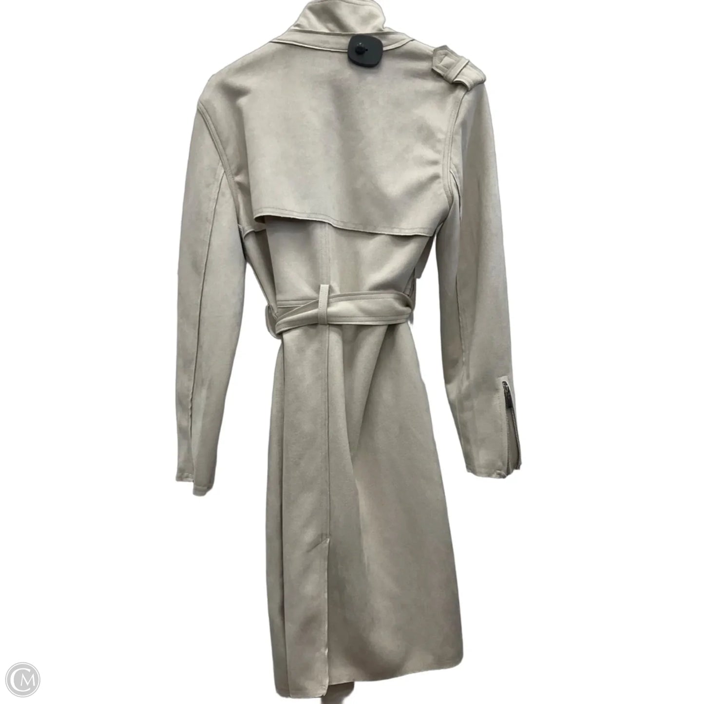 Coat Trench Coat By T Tahari In Taupe, Size: L