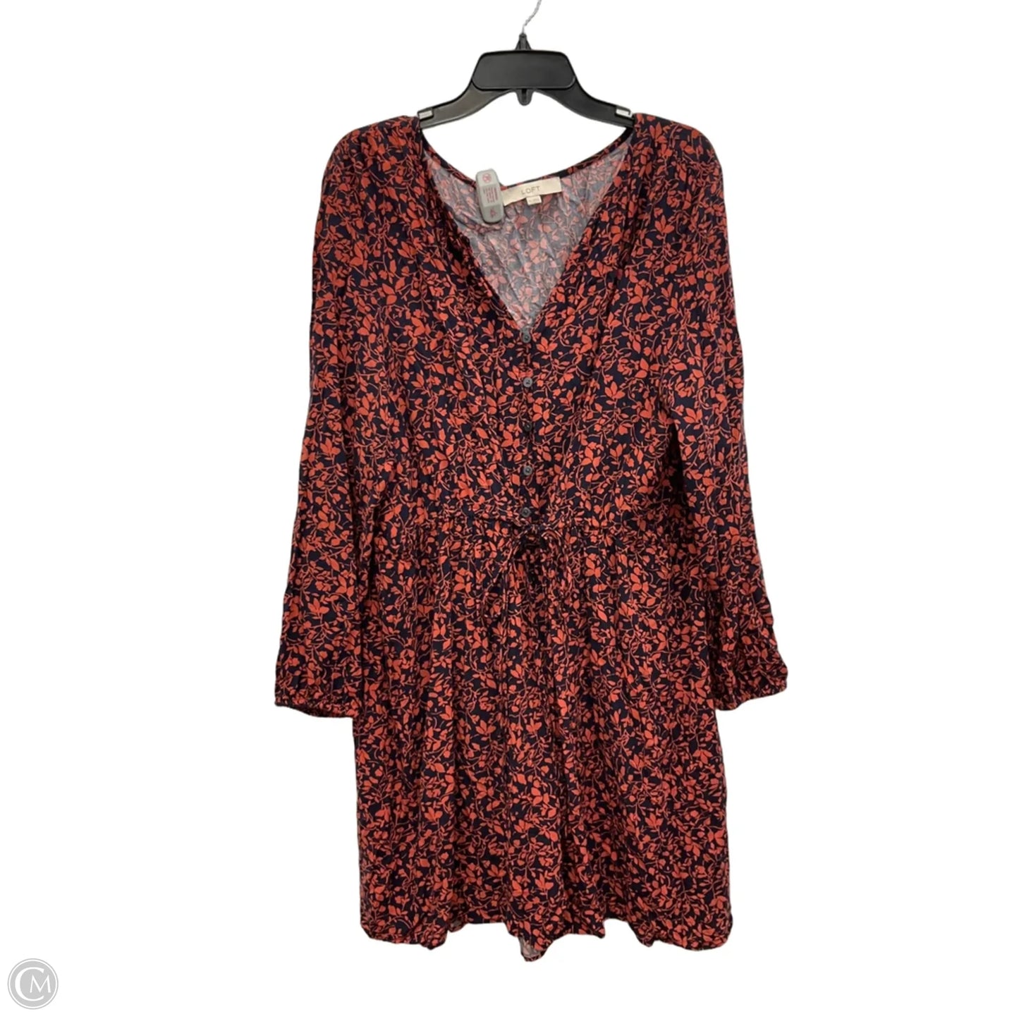 Dress Casual Short By Loft In Floral Print, Size: Xxl