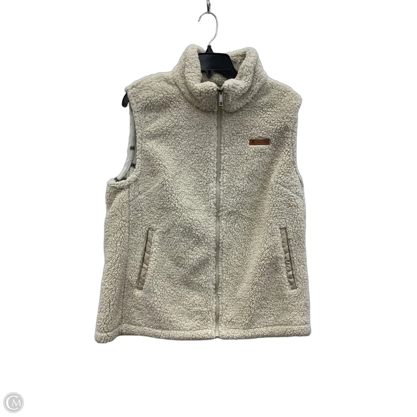 Vest Fleece By Sage In Beige, Size: M