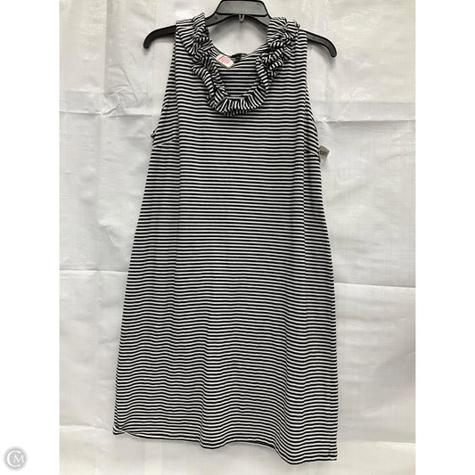 Dress Casual Midi By Talbots In Striped Pattern, Size: L