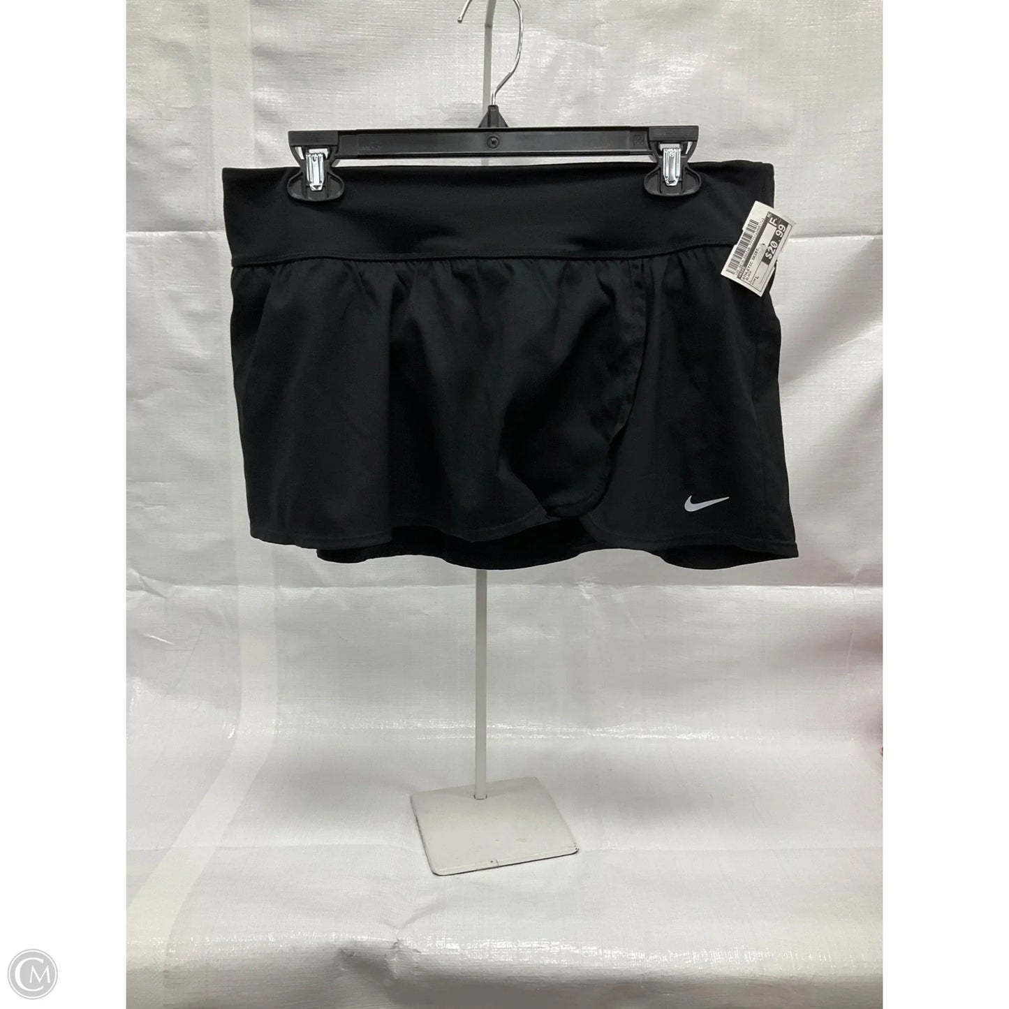 Athletic Skirt By Nike In Black, Size: L