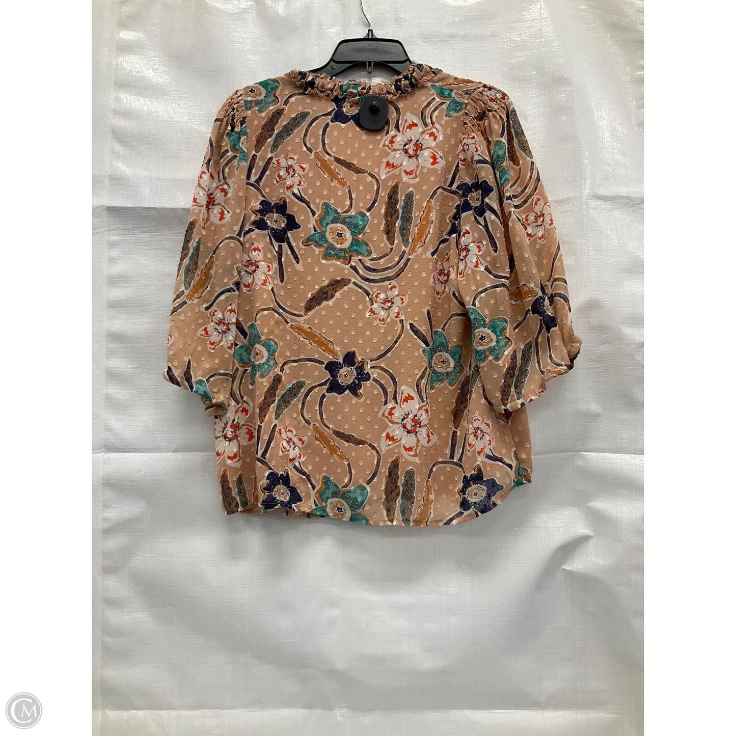 Top Short Sleeve By Joie In Multi-colored, Size: L