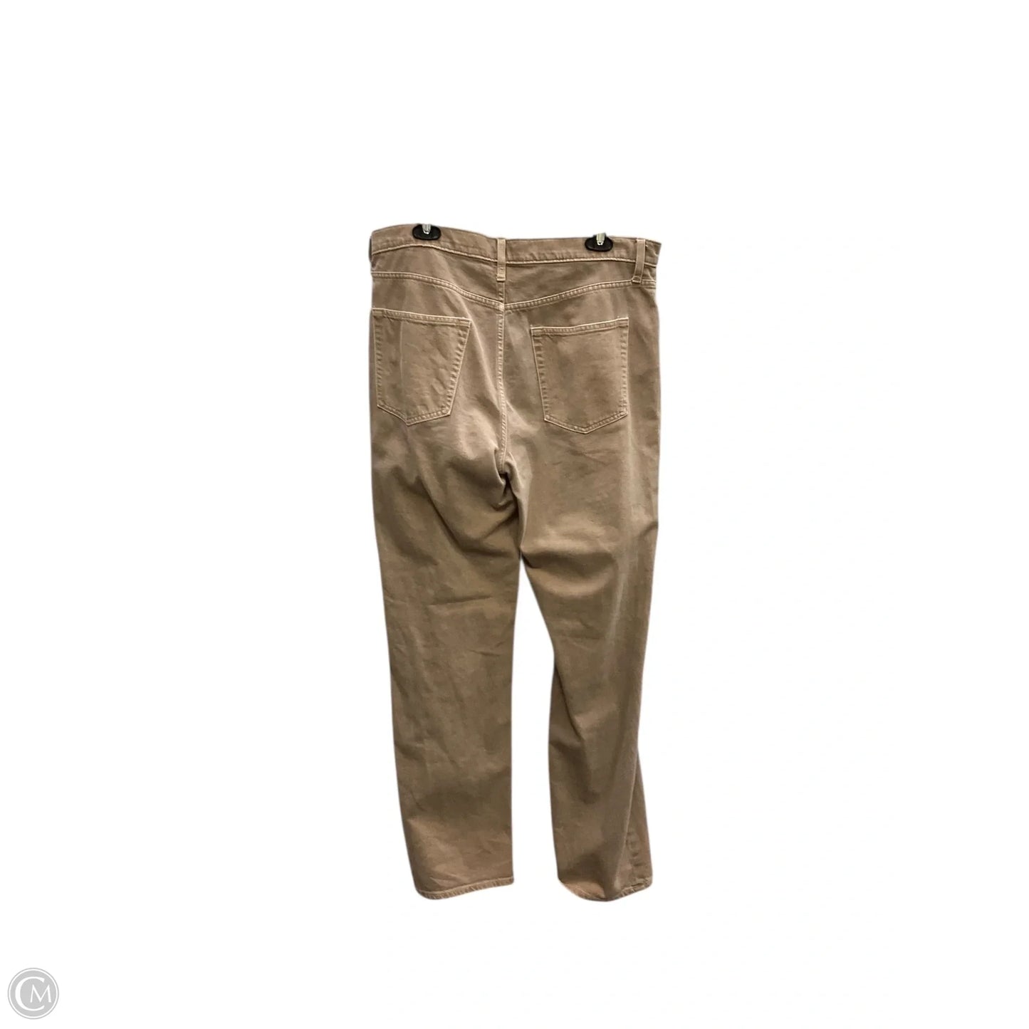 Jeans Straight By Gap In Tan, Size: 14
