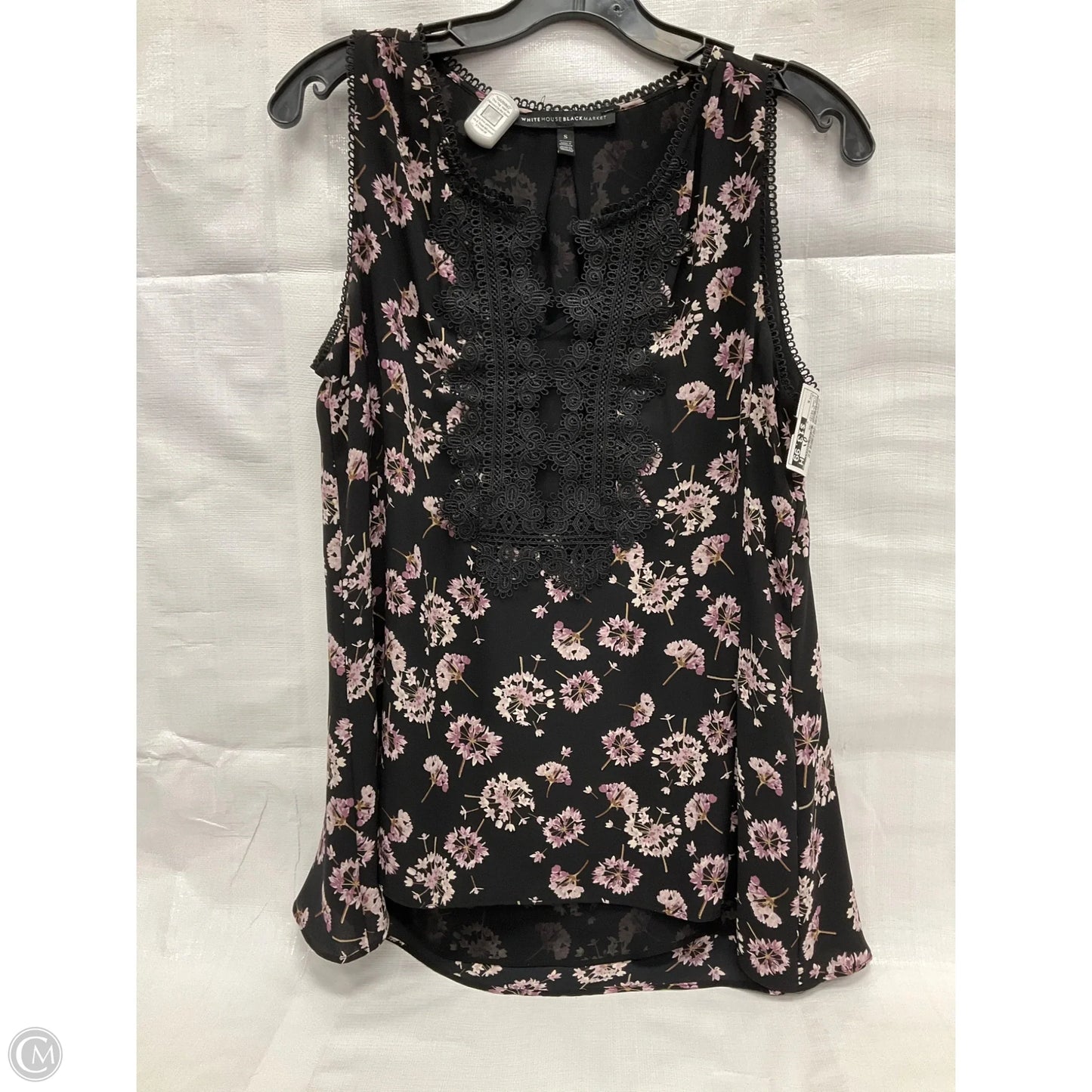 Top Sleeveless By White House Black Market In Floral Print, Size: S