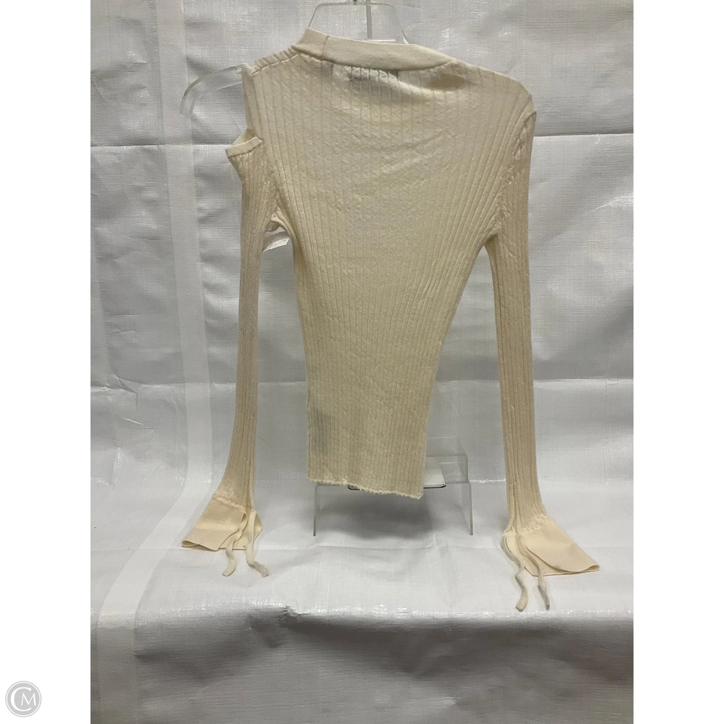Top Long Sleeve By All Saints In Cream, Size: S