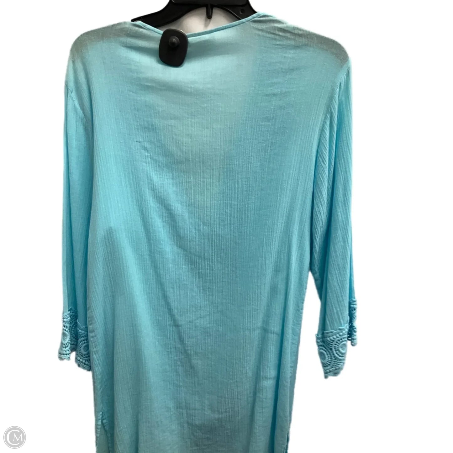 Top Long Sleeve By La Blanca In Blue, Size: S
