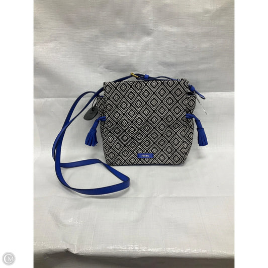 Crossbody Leather By Fossil, Size: Medium