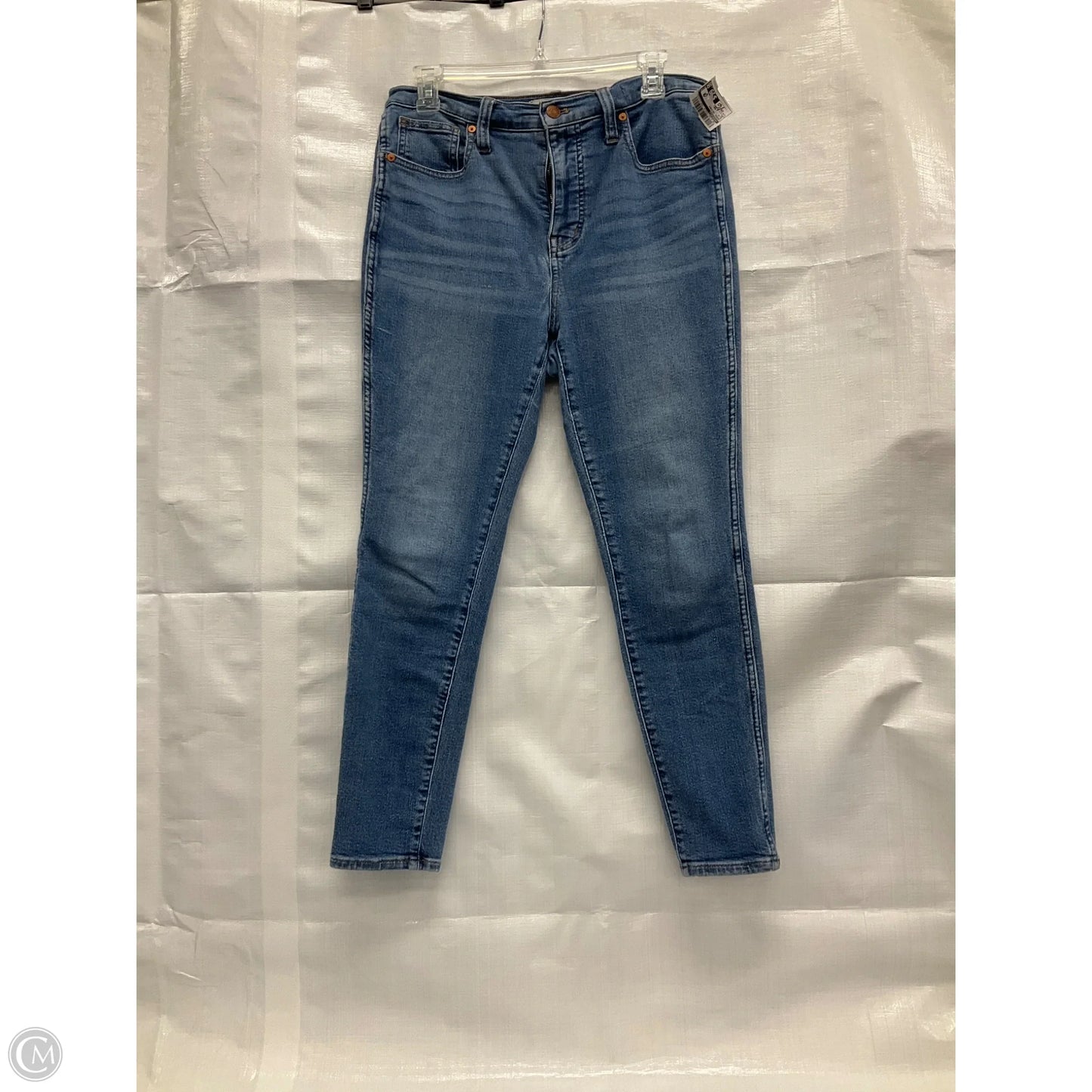 Jeans Skinny By Madewell In Blue, Size: 28