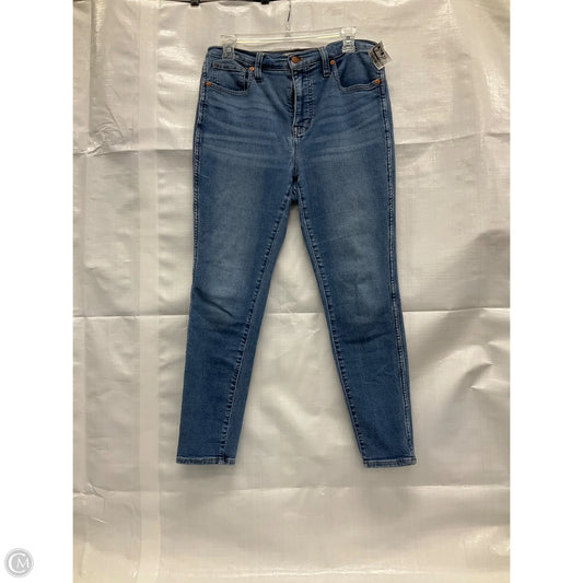 Jeans Skinny By Madewell In Blue, Size: 28