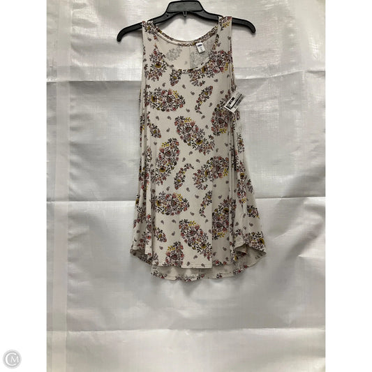 Top Sleeveless By Old Navy In Floral Print, Size: S