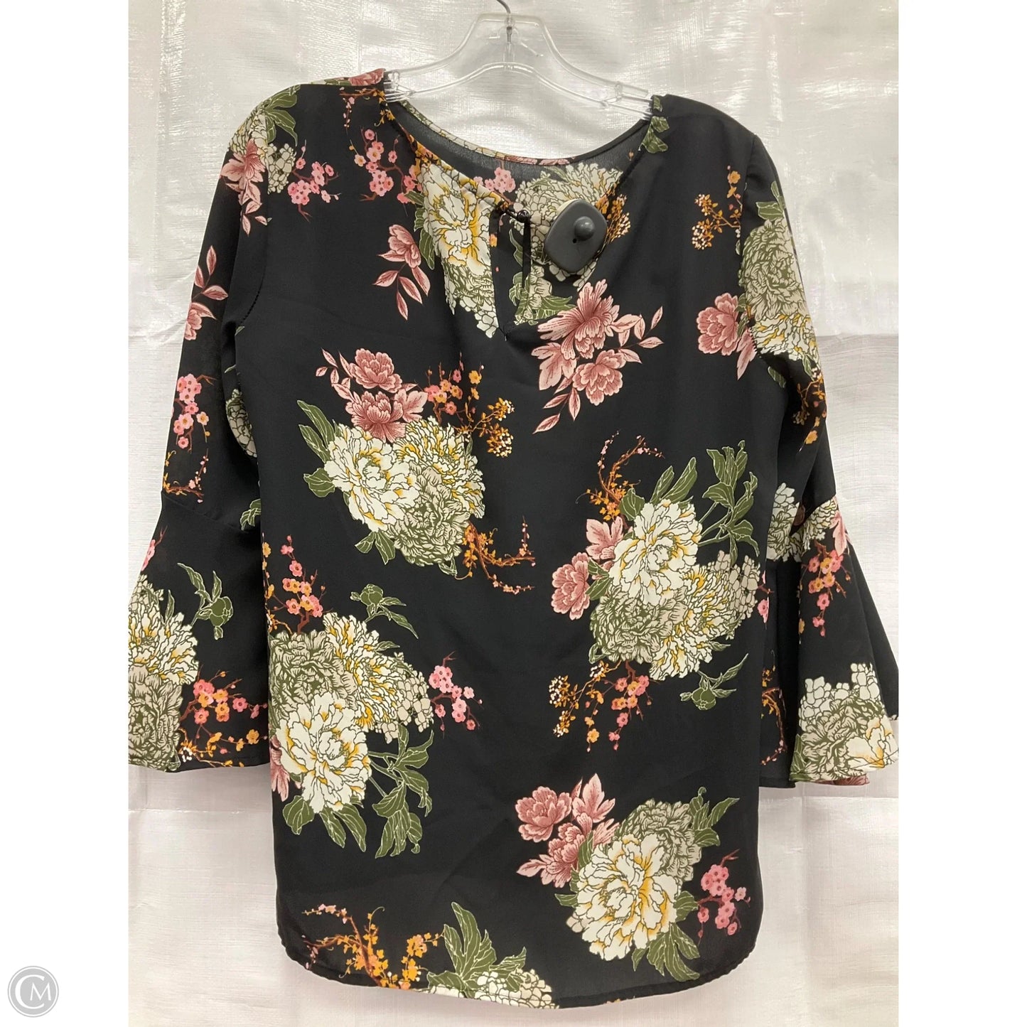 Top Long Sleeve By Clothes Mentor In Black, Size: M